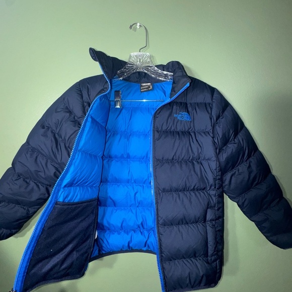 Kids The North Face Dark Blue Insulated Jacket 550 - Picture 12 of 12